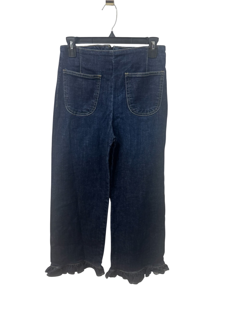 Maeve The Colette Ruffle Hem Dark Wash Jeans Size 27